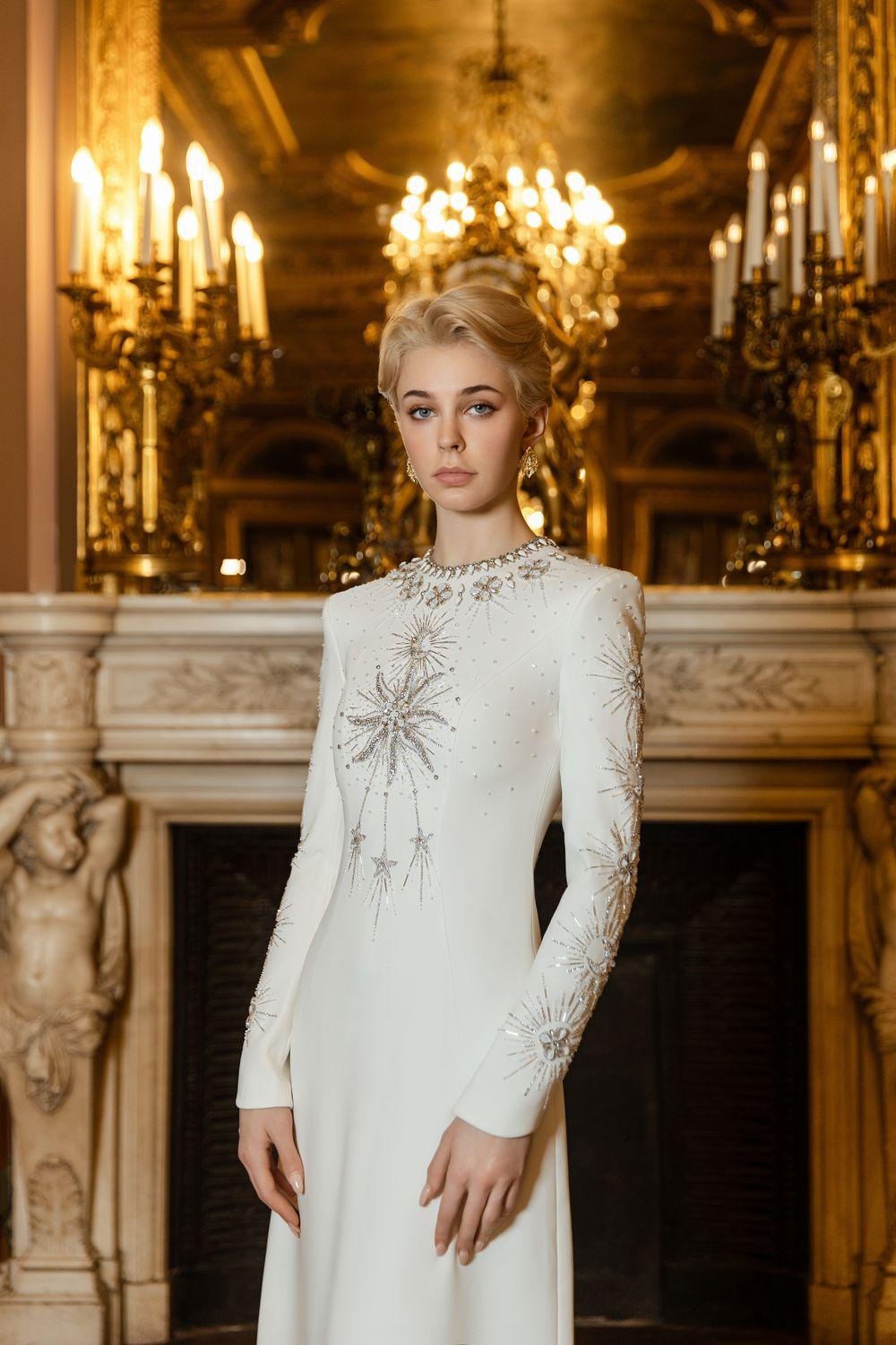 Big Sun Long Sleeves A-line Dress