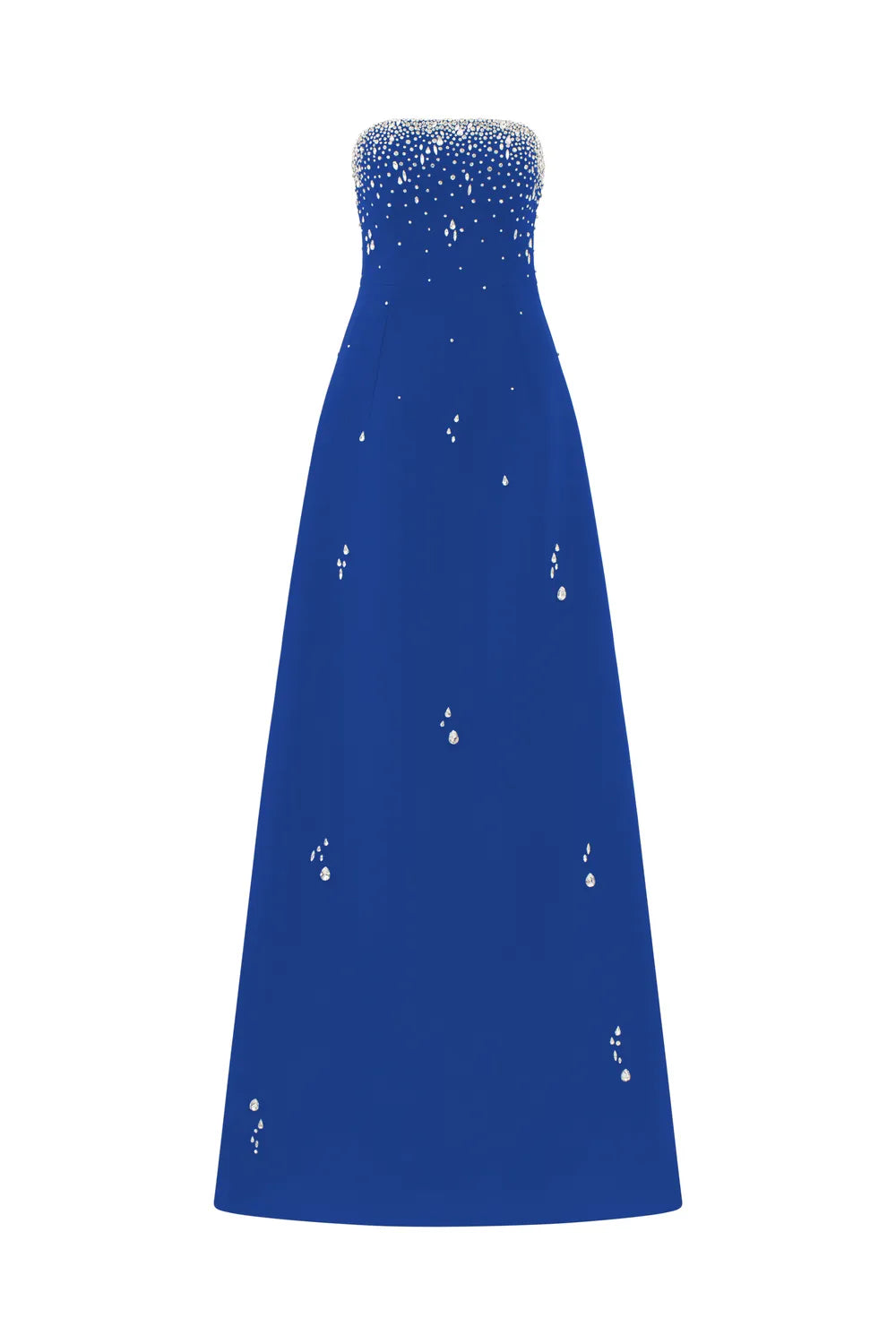 Crystal Strings Cape With Straight Across Crystal Embellished Dress Set