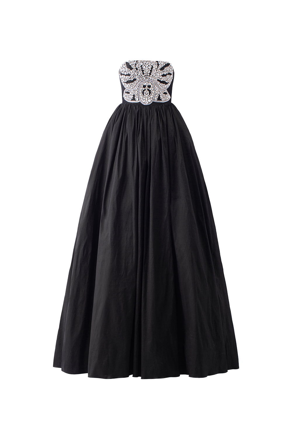 Strapless Stone Embellished Dress