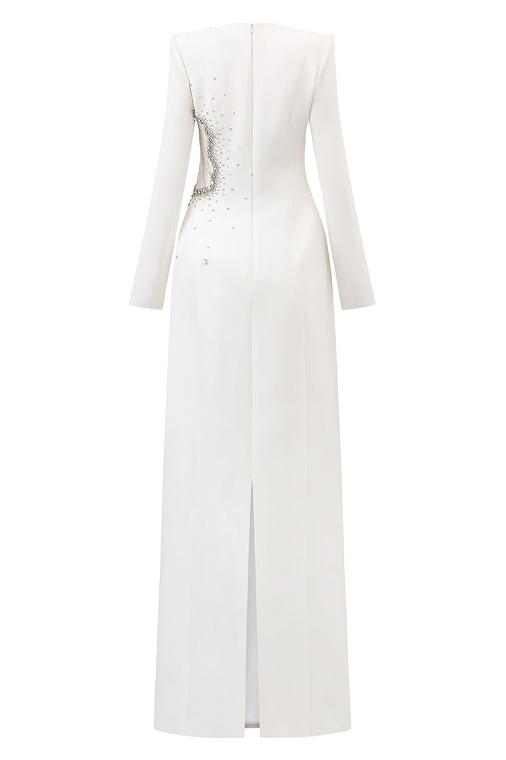 Floral Crystal Embellished Straight Dress