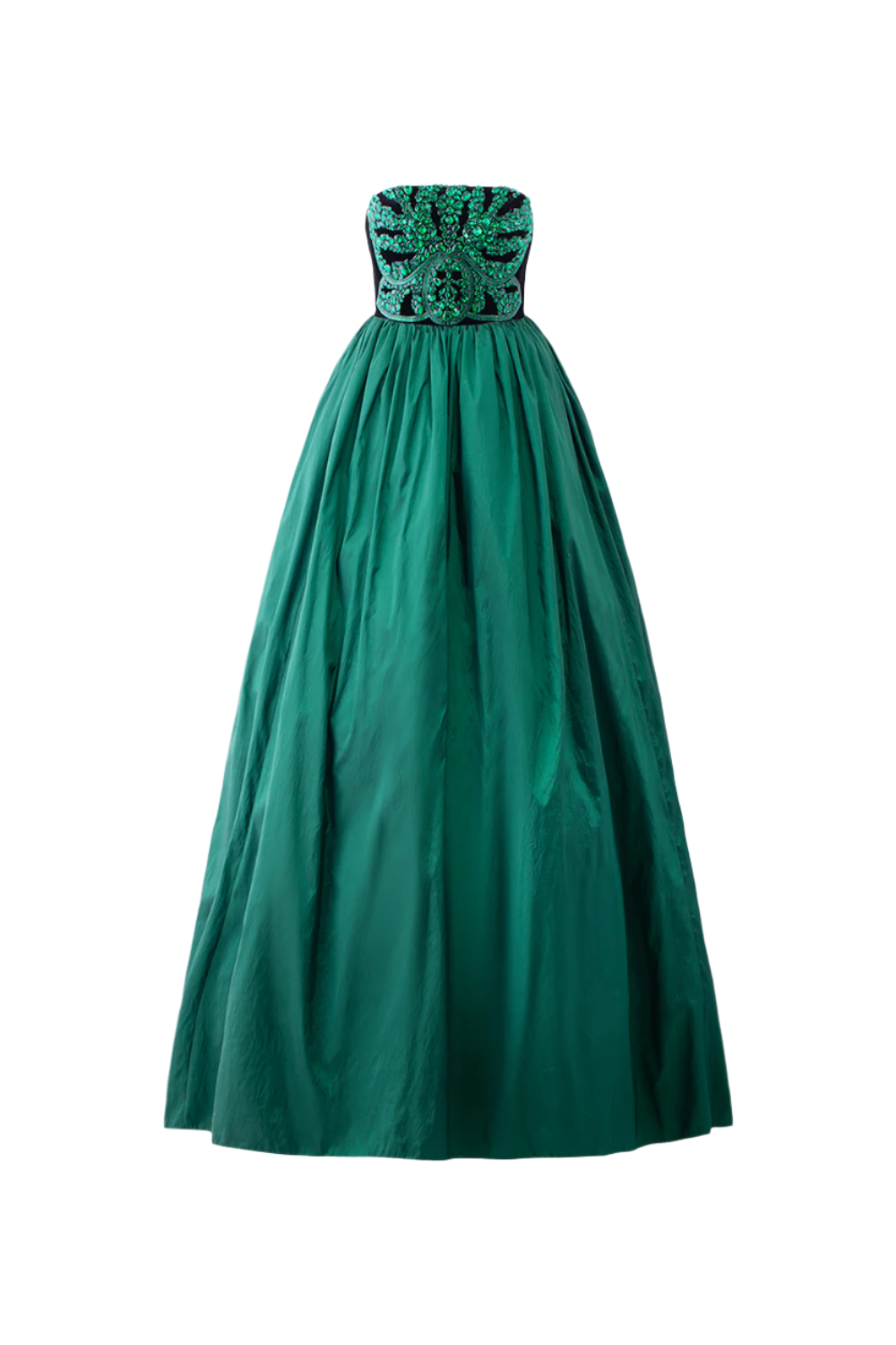 Strapless Stone Embellished Dress - TRACY COUTURE