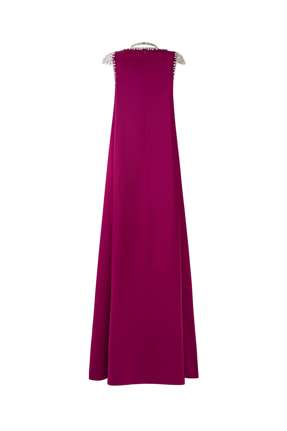 Sleeveless V-Neck Straight Dress - TRACY COUTURE