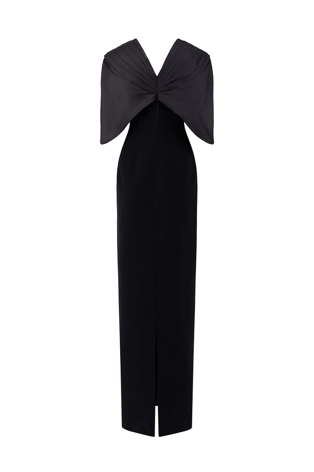 Flared Sleeves Deep V-Neck Dress