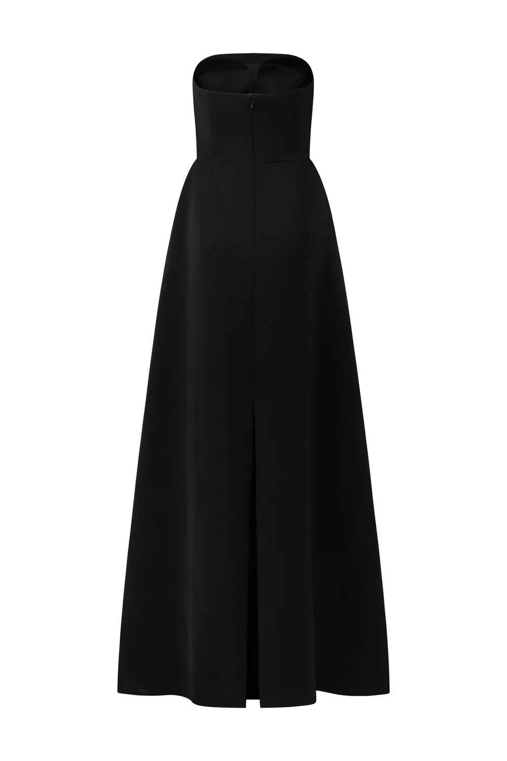 Crystal Embellished Long Back Cape  With Strapless Crystal Embellished Dress Set