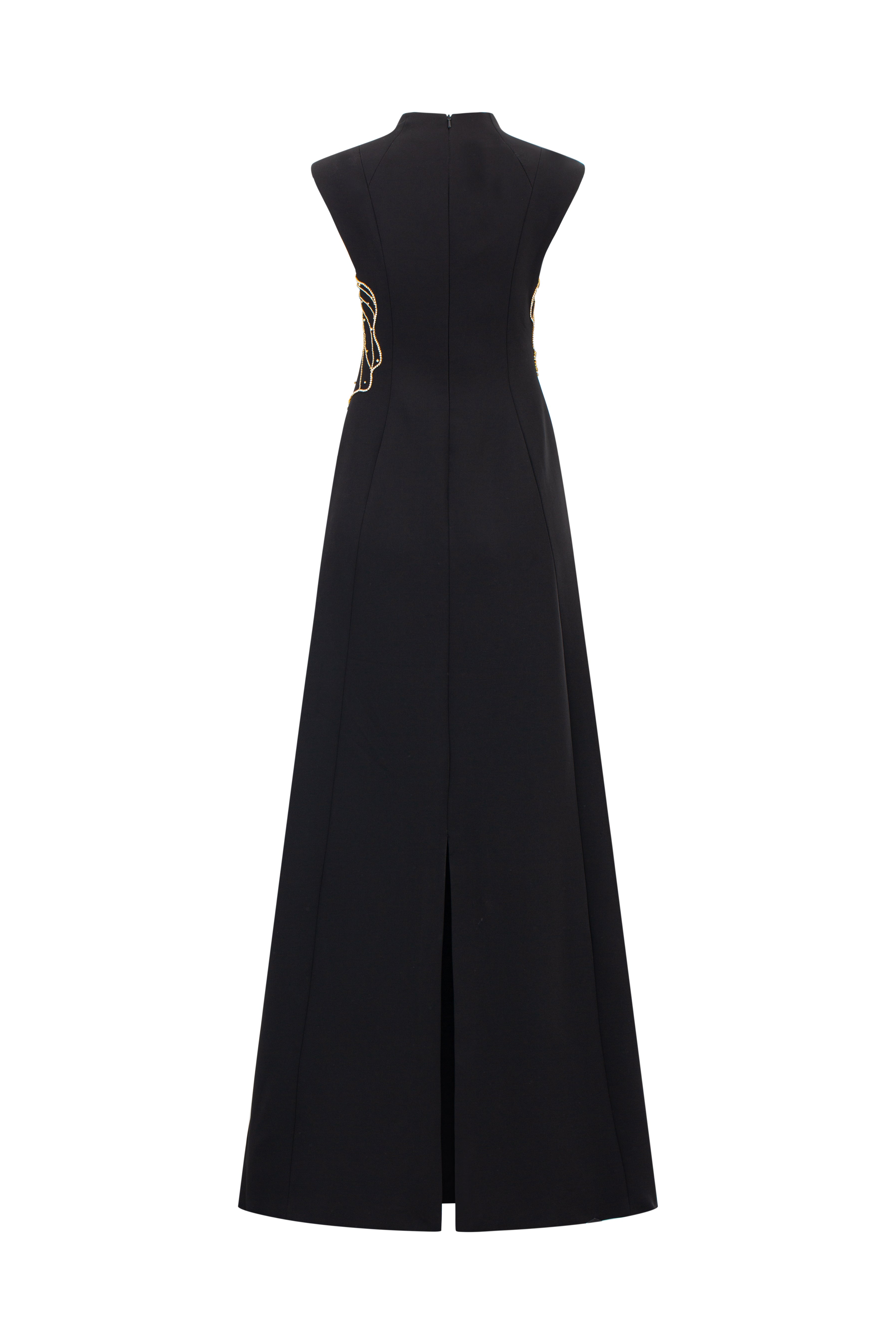 Sleeveless High Neck A-Line Dress