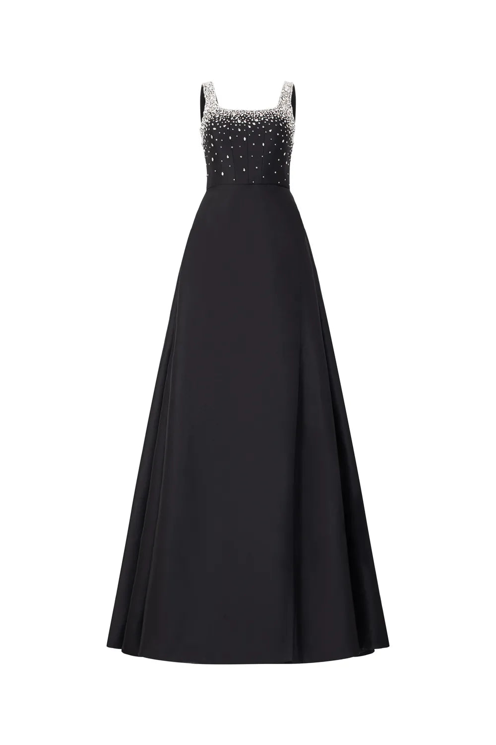 Strappy Square Neck Flared A-line Dress