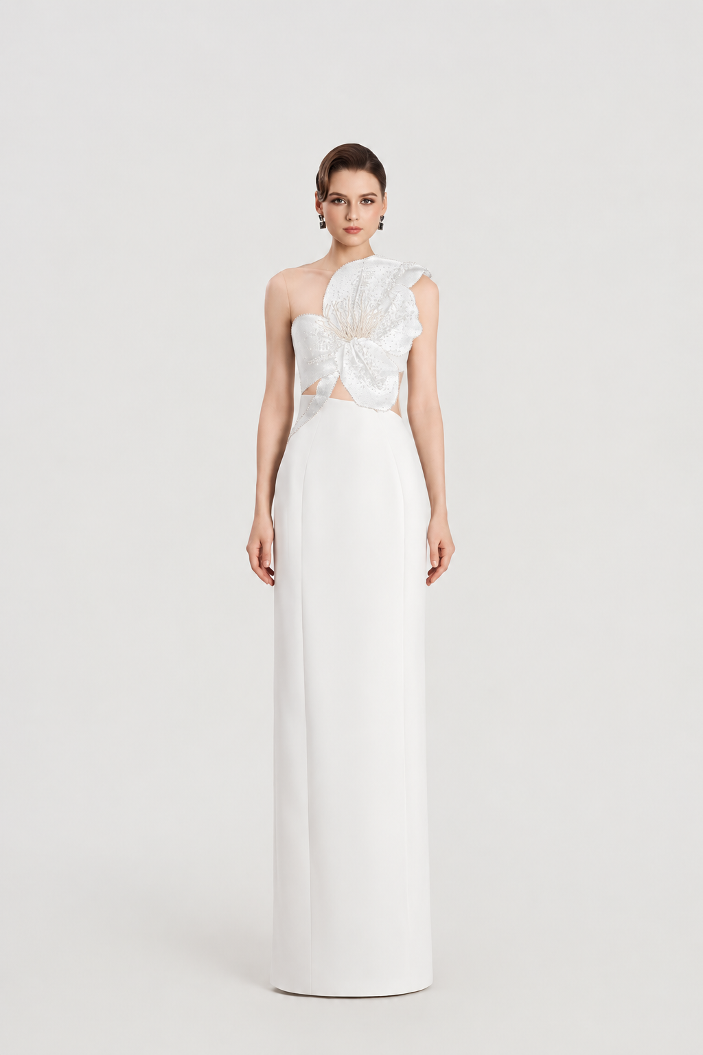 Big Floral Sleeveless Straight Dress - TRACY COUTURE