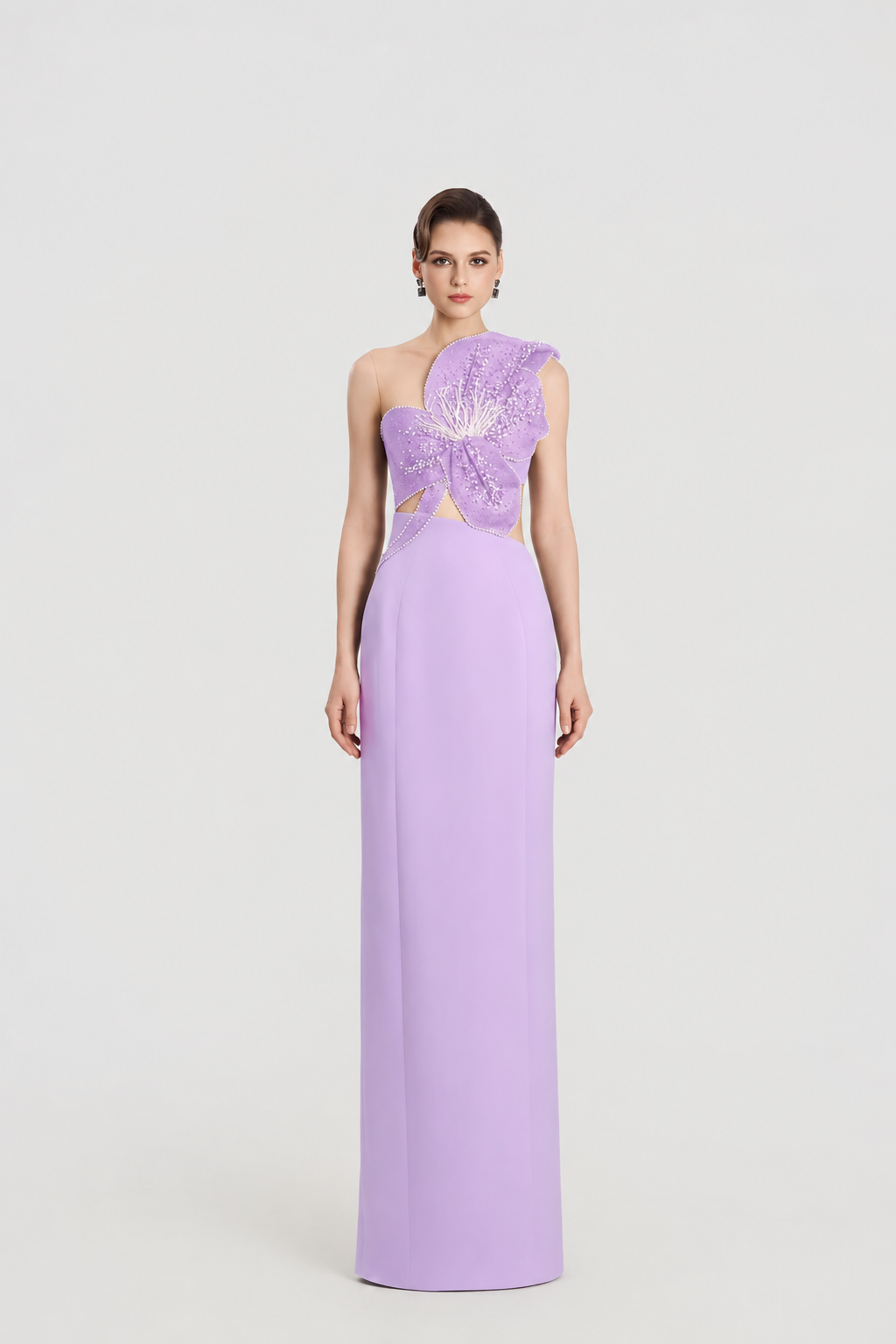 Big Floral Sleeveless Straight Dress - TRACY COUTURE