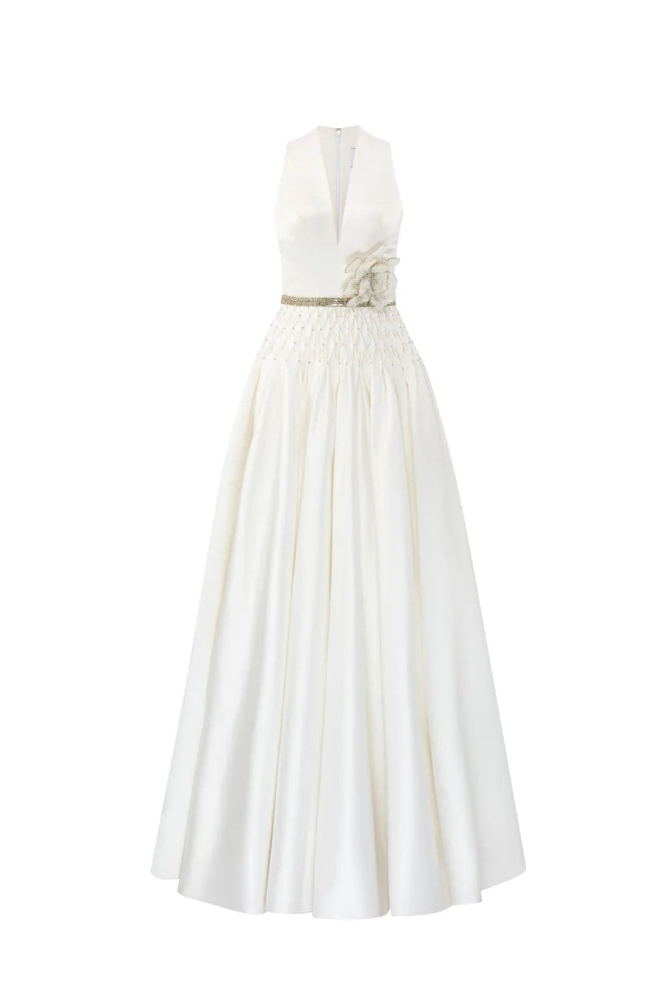 Honeycomb Smocked Low Waist Dress