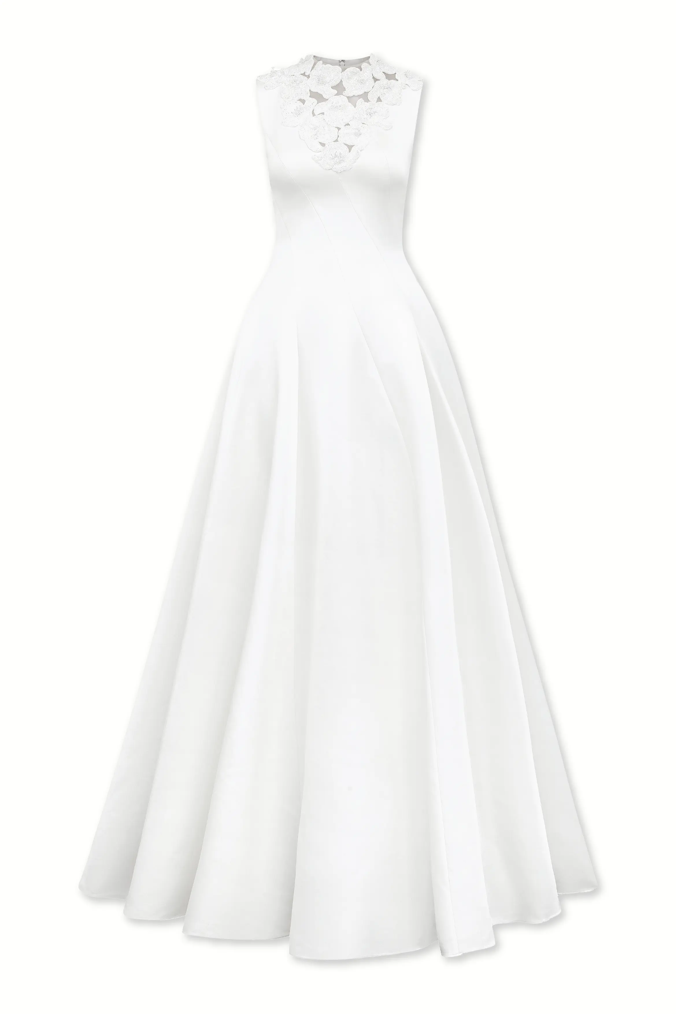 Sleeveless Floral Embellished Dress