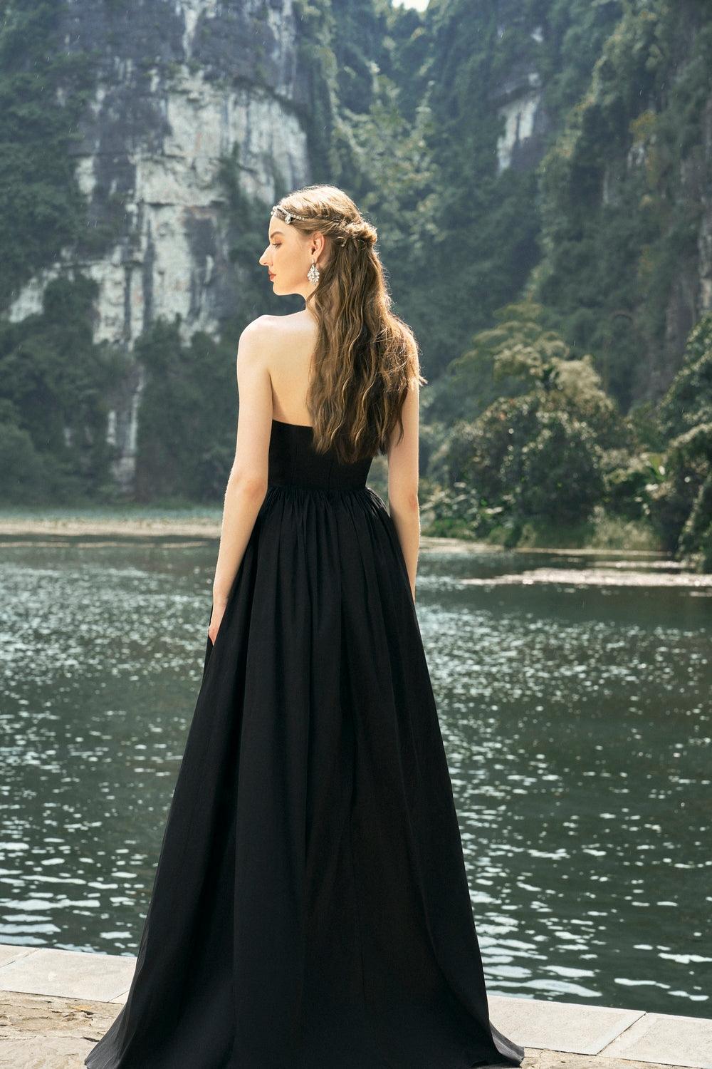 Strapless Stone Embellished Dress