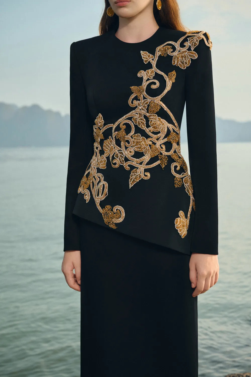 Long Sleeves Round Neck Straight Dress