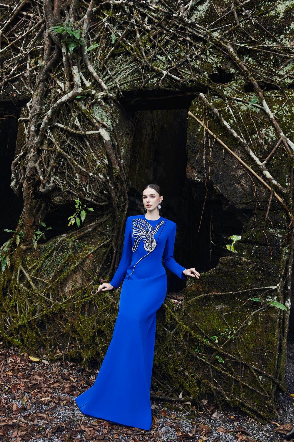 Long Sleeve A-line Dress