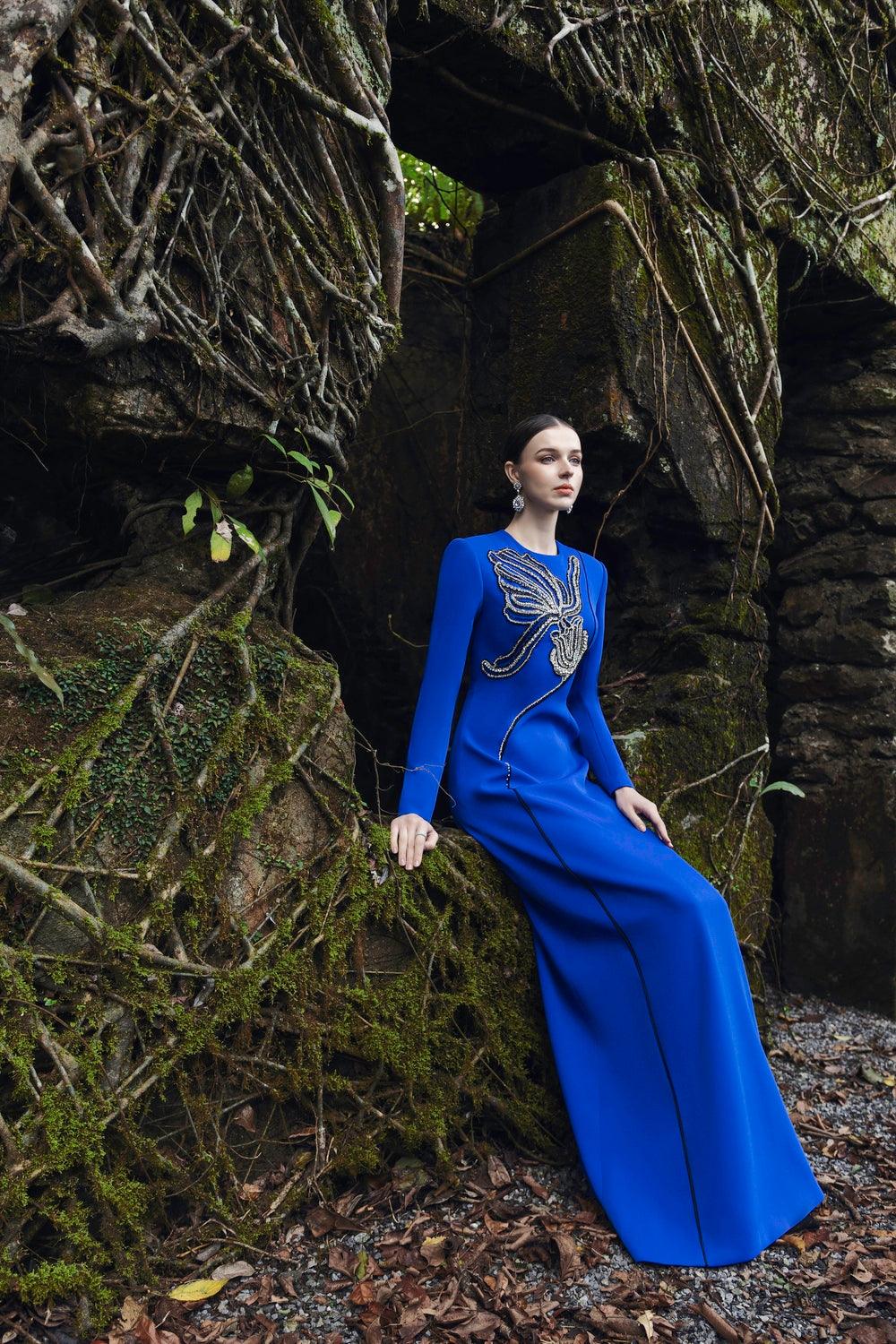 Long Sleeve A-line Dress