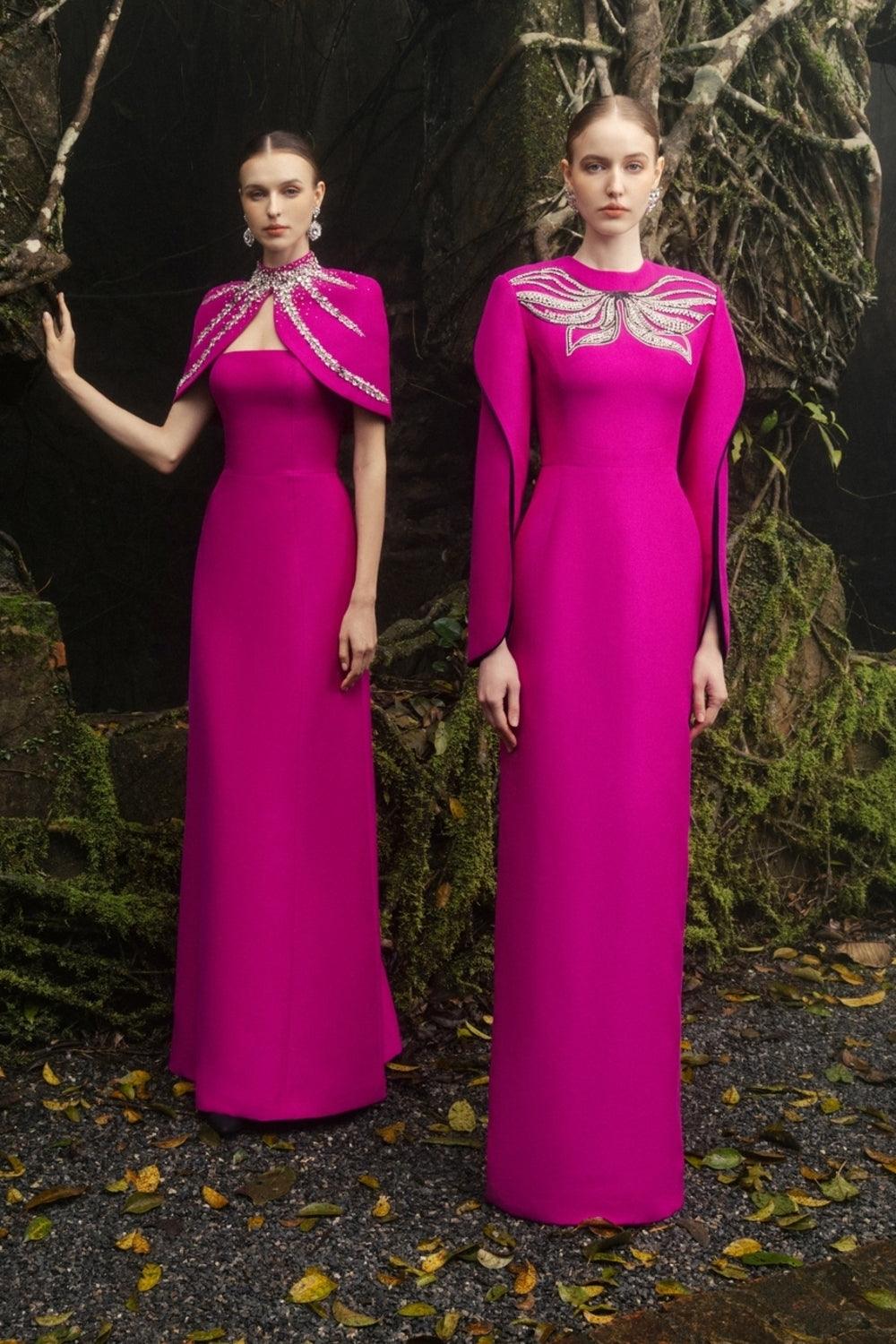 Stylized Flared Sleeves Straight Dress