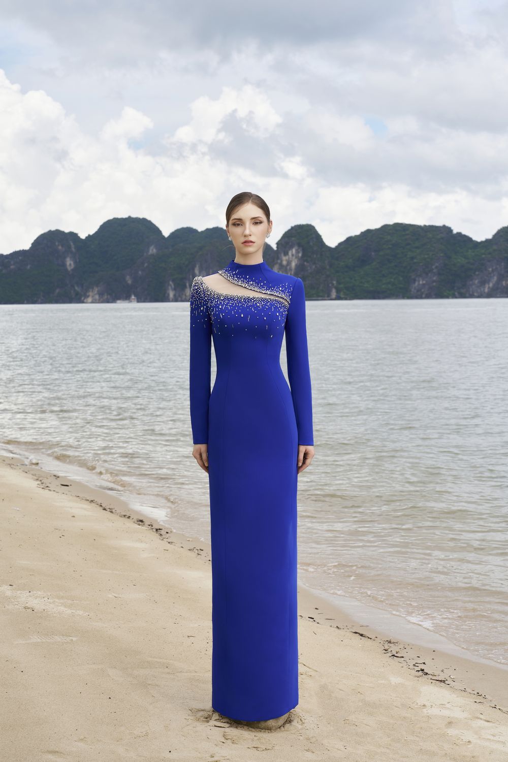 See-Through Cut-Out Straight Dress