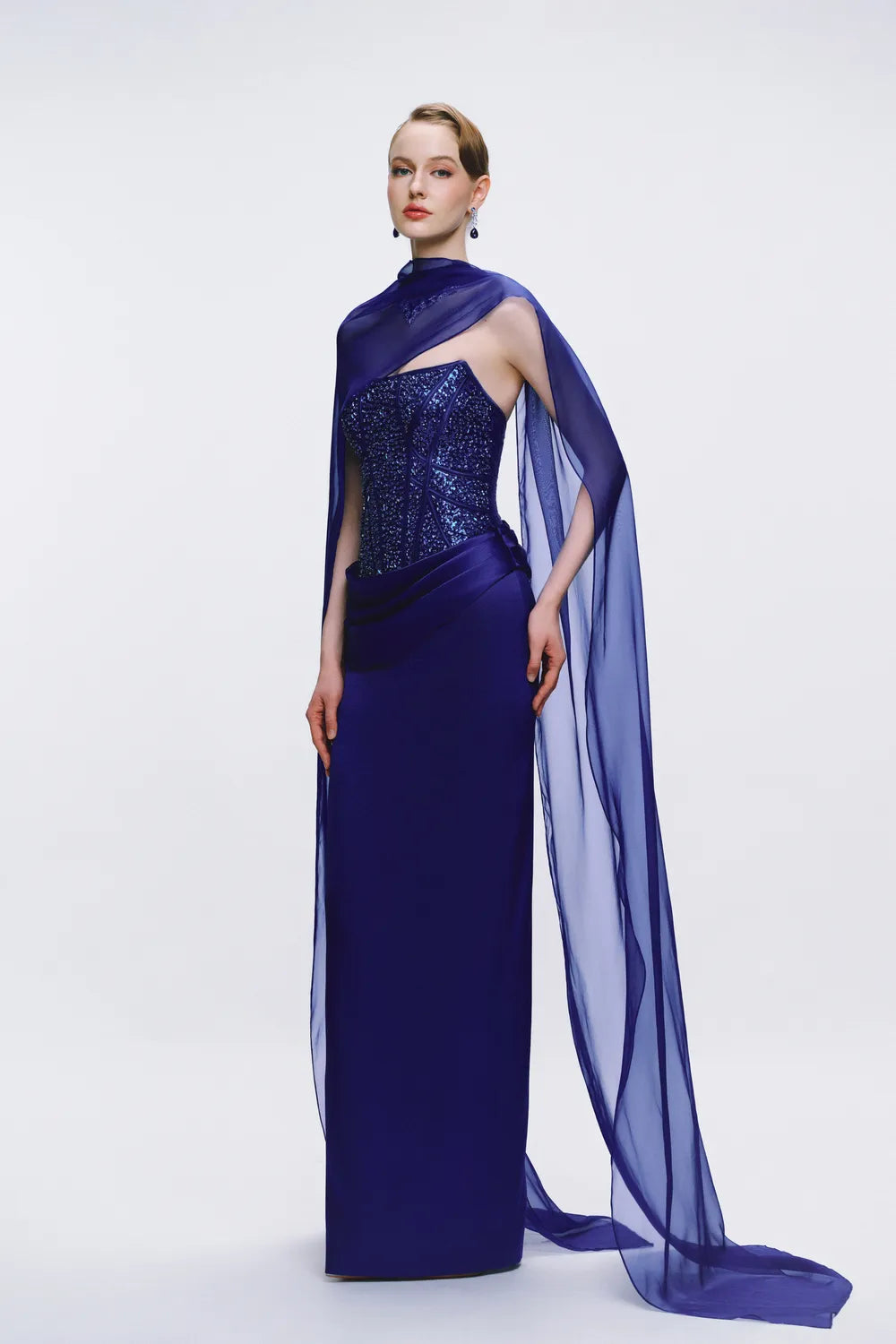 Sparkling Corset Top Strapless Dress