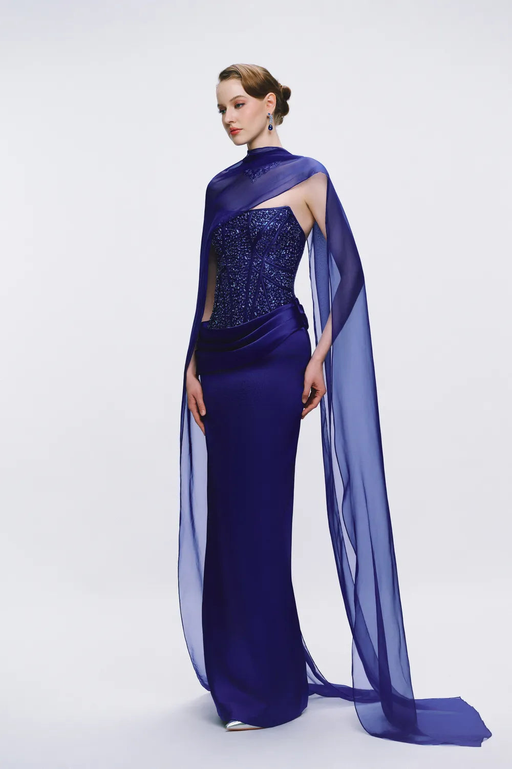 Sparkling Corset Top Strapless Dress