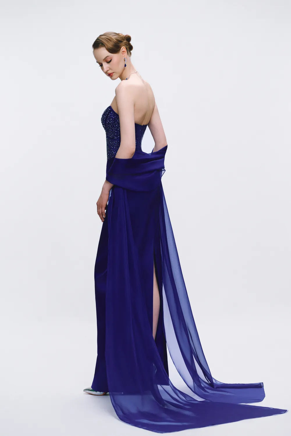 Sparkling Corset Top Strapless Dress