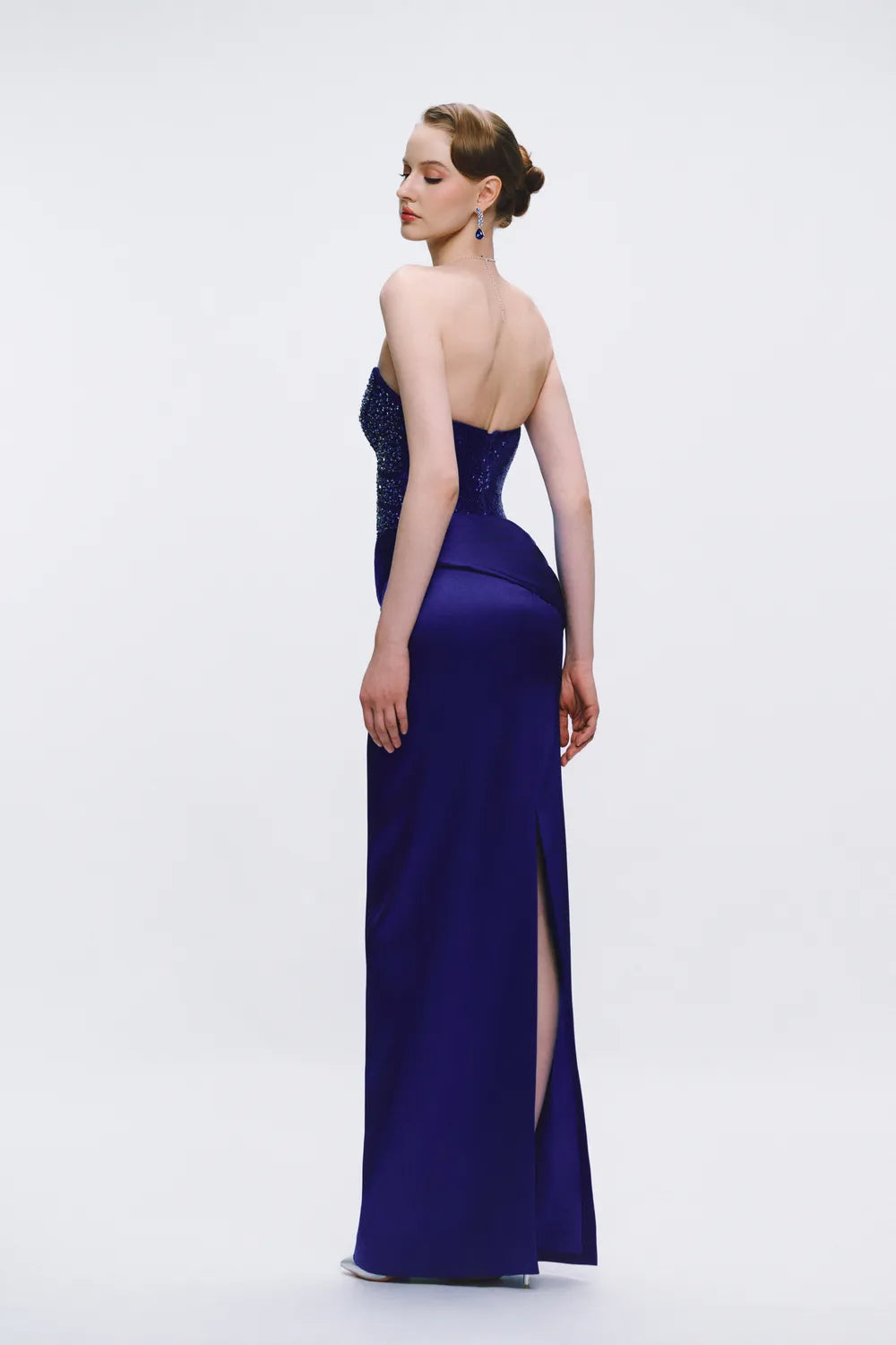 Sparkling Corset Top Strapless Dress