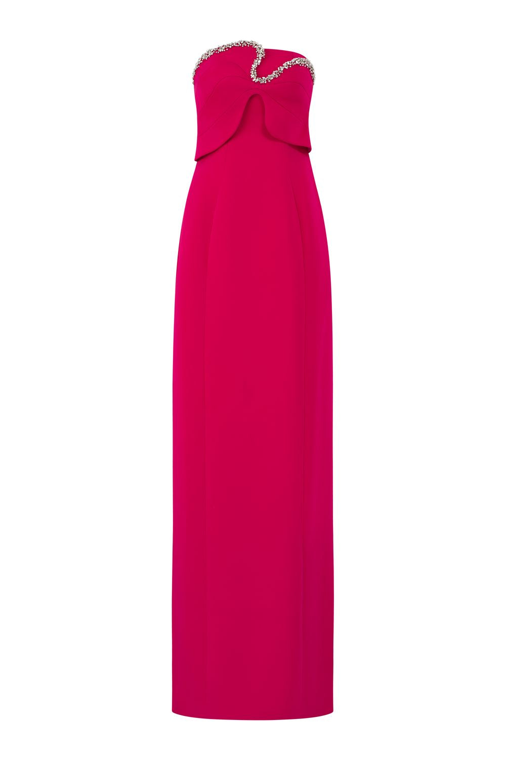 Orchid Strapless Straight Dress