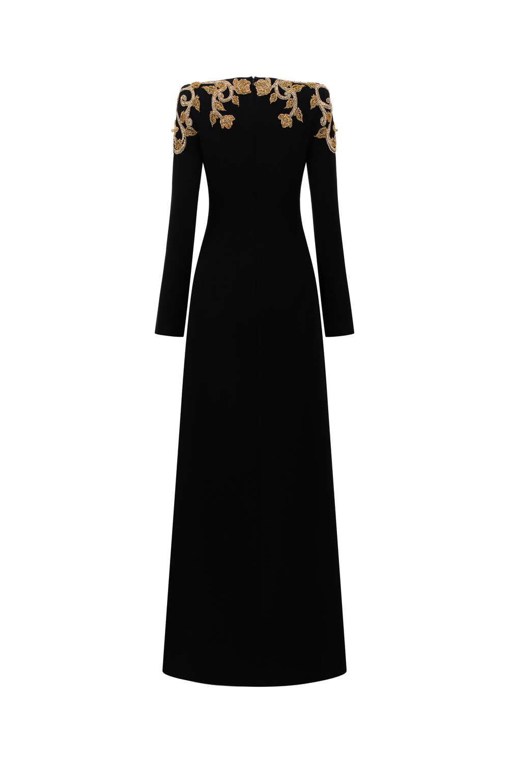 Boat Neck Symmetric Embellished Dress