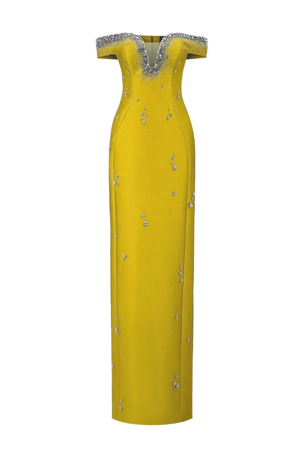 Curved Chest Off-Shoulder Dress