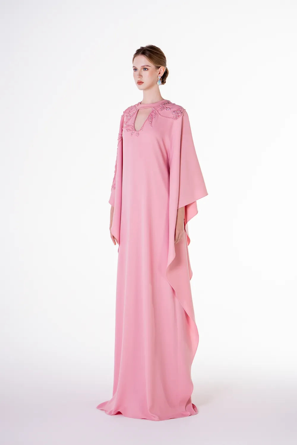 Open Chest Sided Wavy Dress