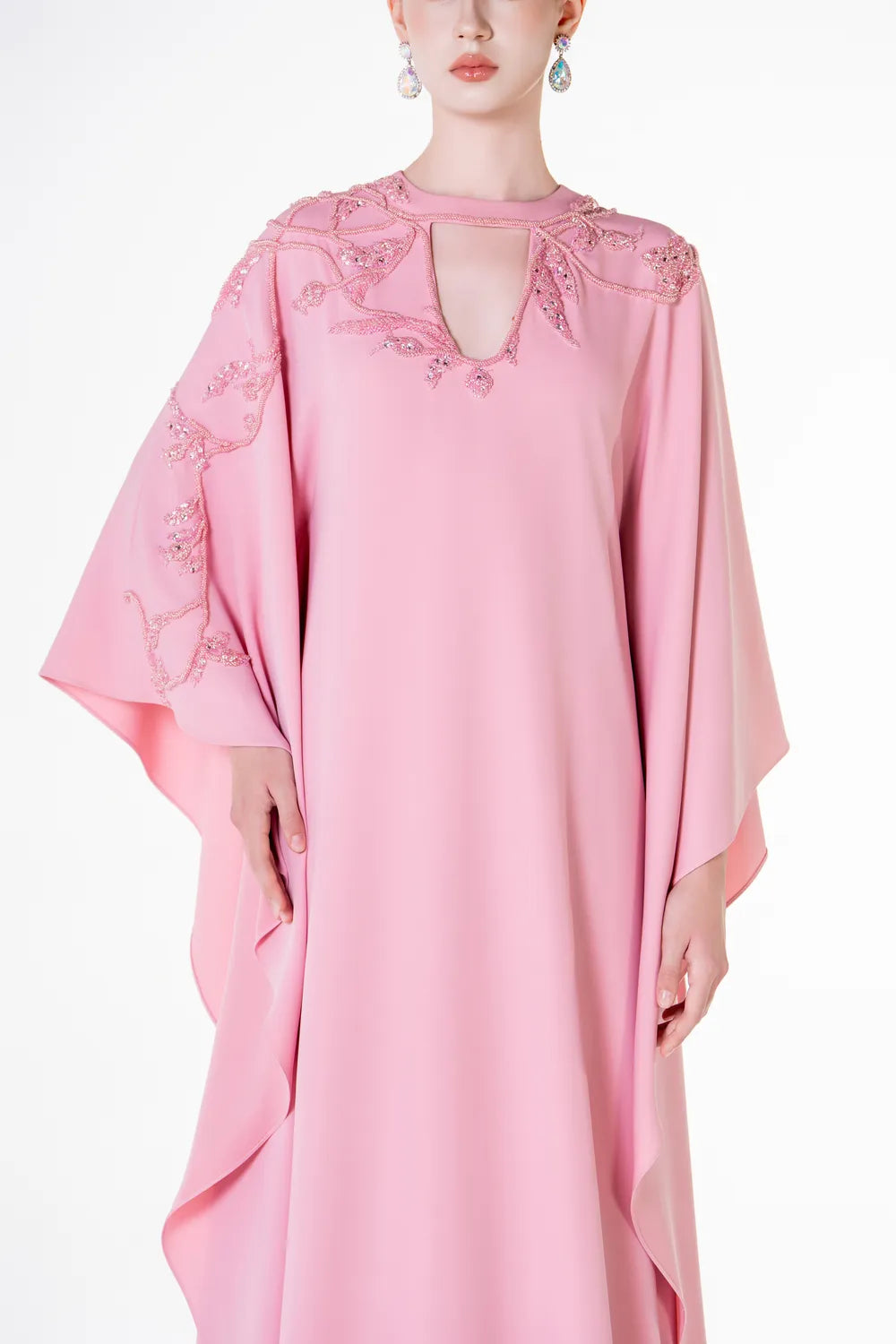 Open Chest Sided Wavy Dress