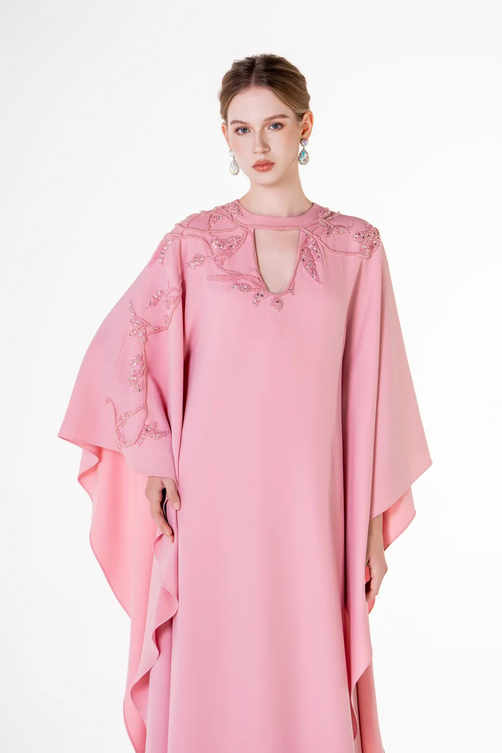 Open Chest Sided Wavy Dress