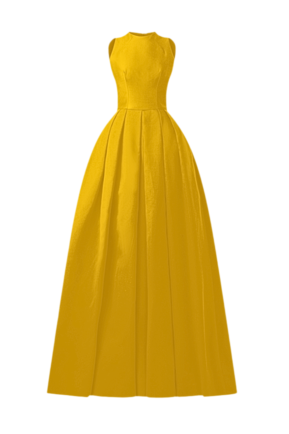 High Neck Sleeveless Floor Length Dress