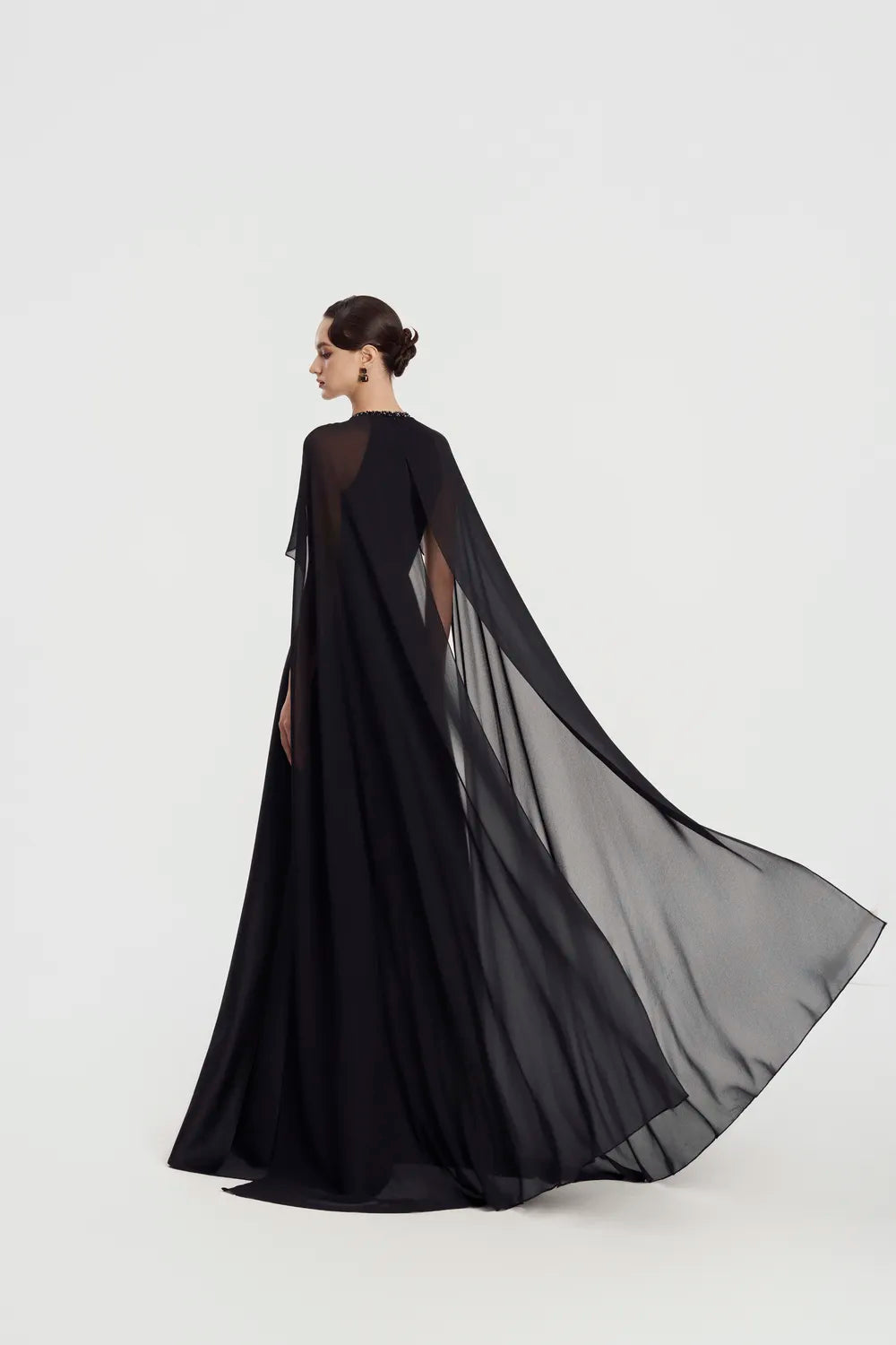 Floral Embellished Flared A-Line Dress - TRACY COUTURE