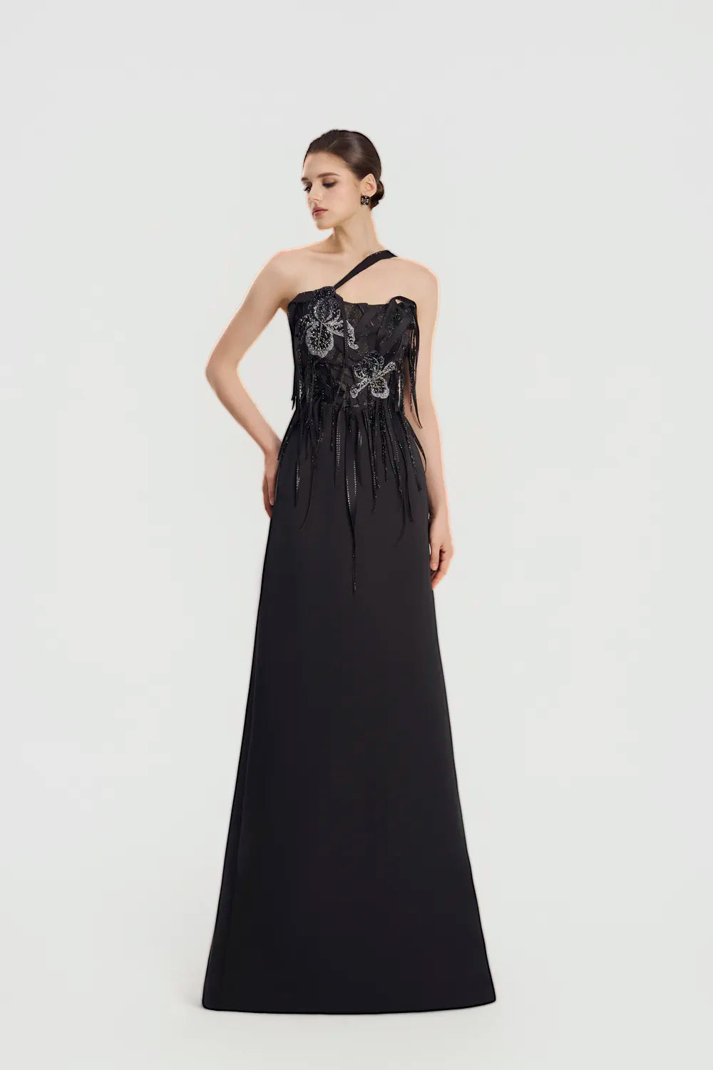 Asymmetric Single Strap A-Line Dress