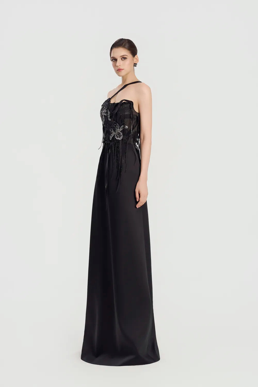 Asymmetric Single Strap A-Line Dress