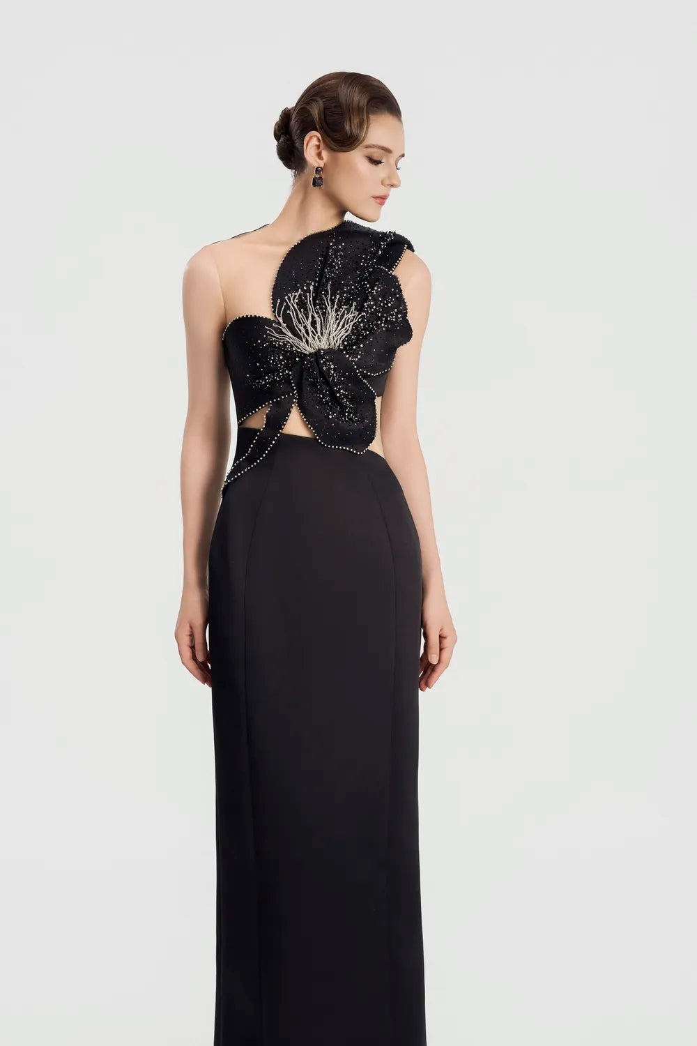 Big Floral Sleeveless Straight Dress - TRACY COUTURE
