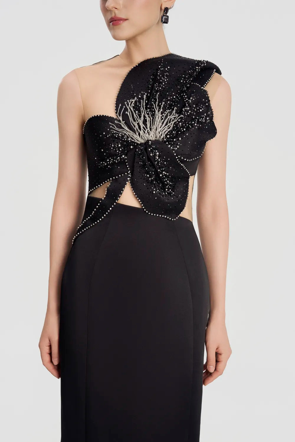 Big Floral Sleeveless Straight Dress - TRACY COUTURE