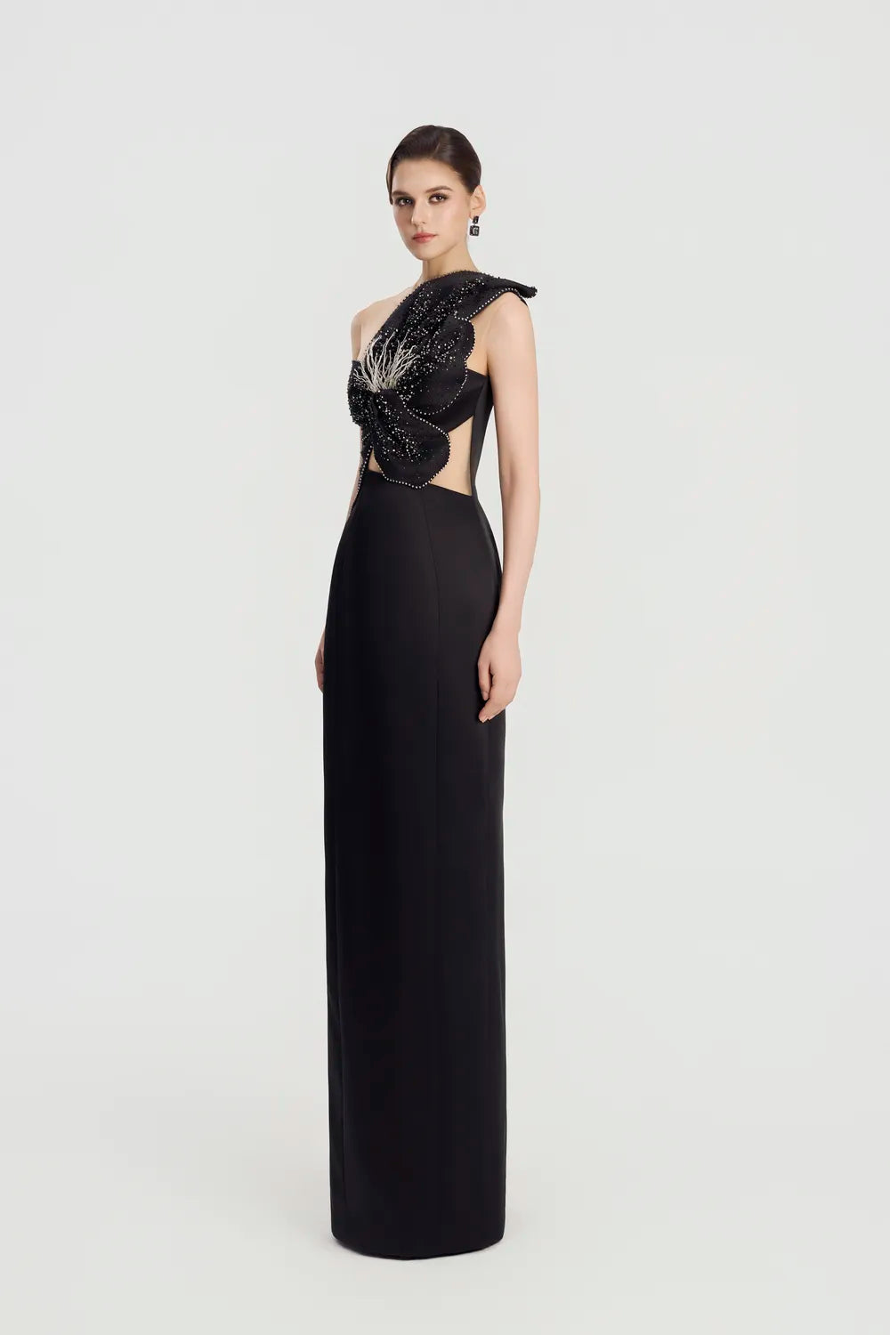 Big Floral Sleeveless Straight Dress - TRACY COUTURE