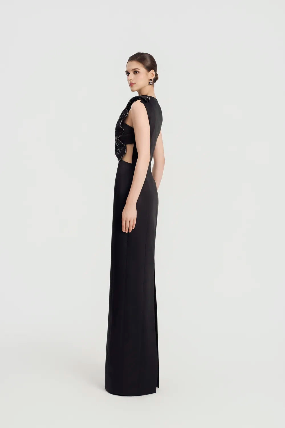 Big Floral Sleeveless Straight Dress - TRACY COUTURE