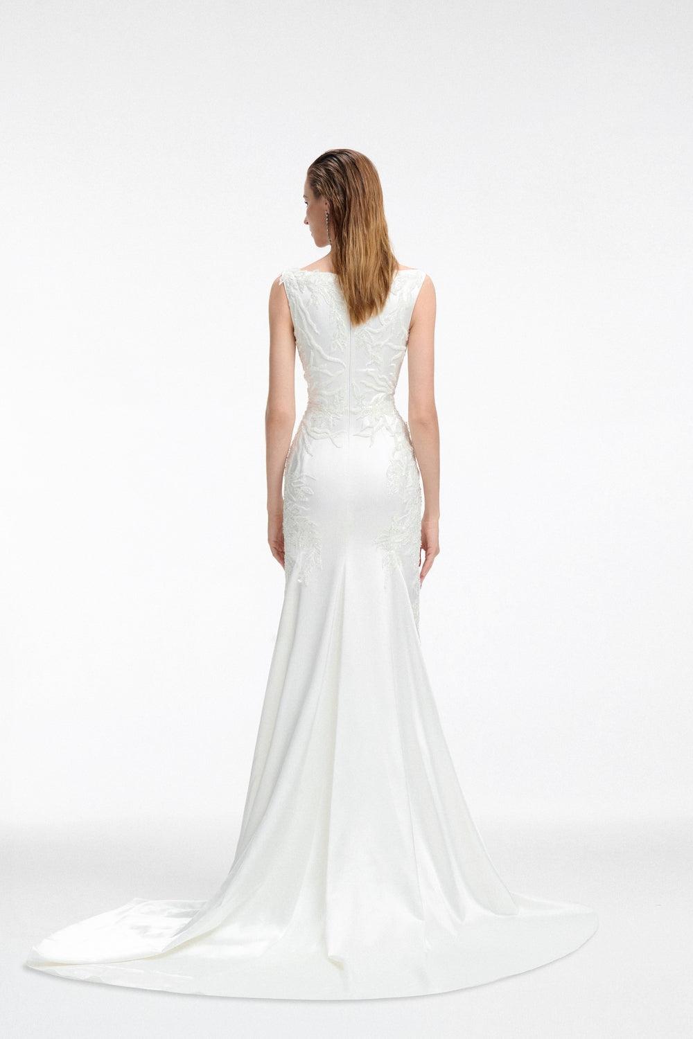 Sleeveless See-Through Chest Dress