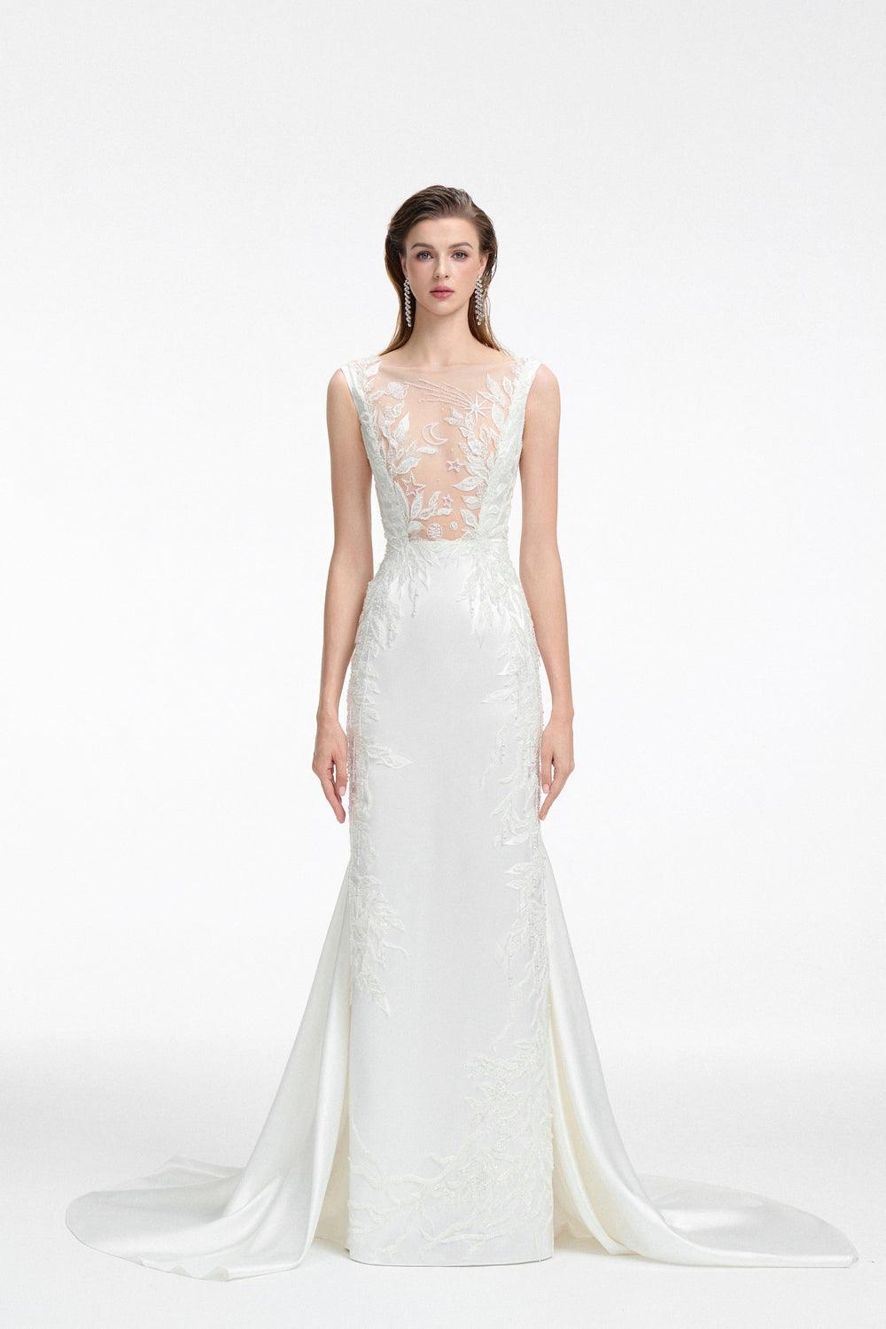 Sleeveless See-Through Chest Dress