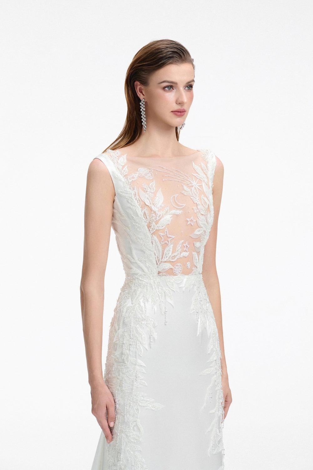 Sleeveless See-Through Chest Dress