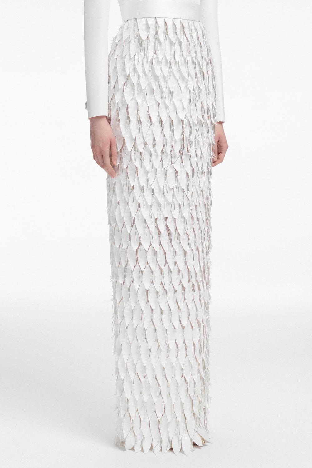 Long Sleeve Layered Leaf Dress