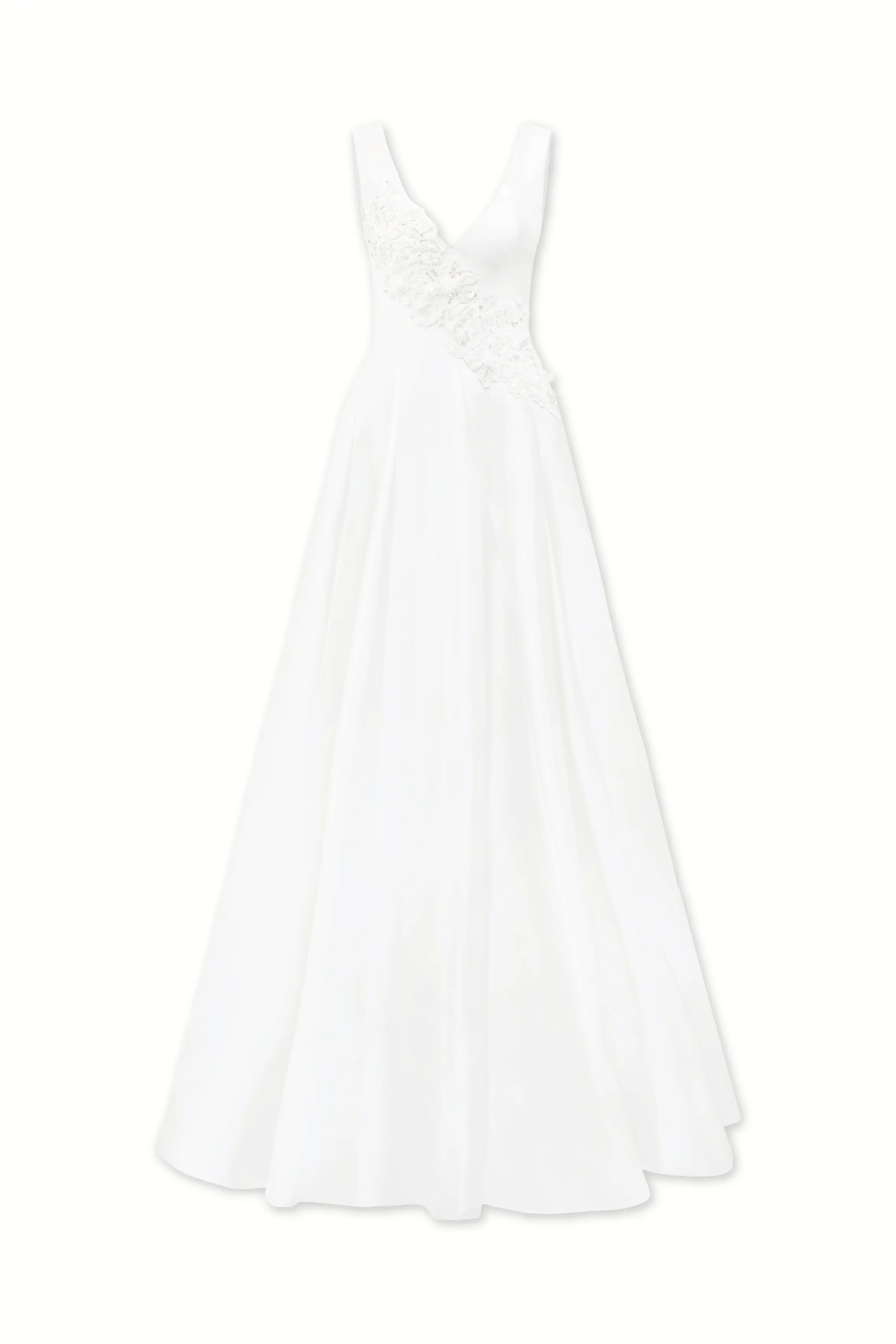 Strappy V-Neck Flared A-Line Dress