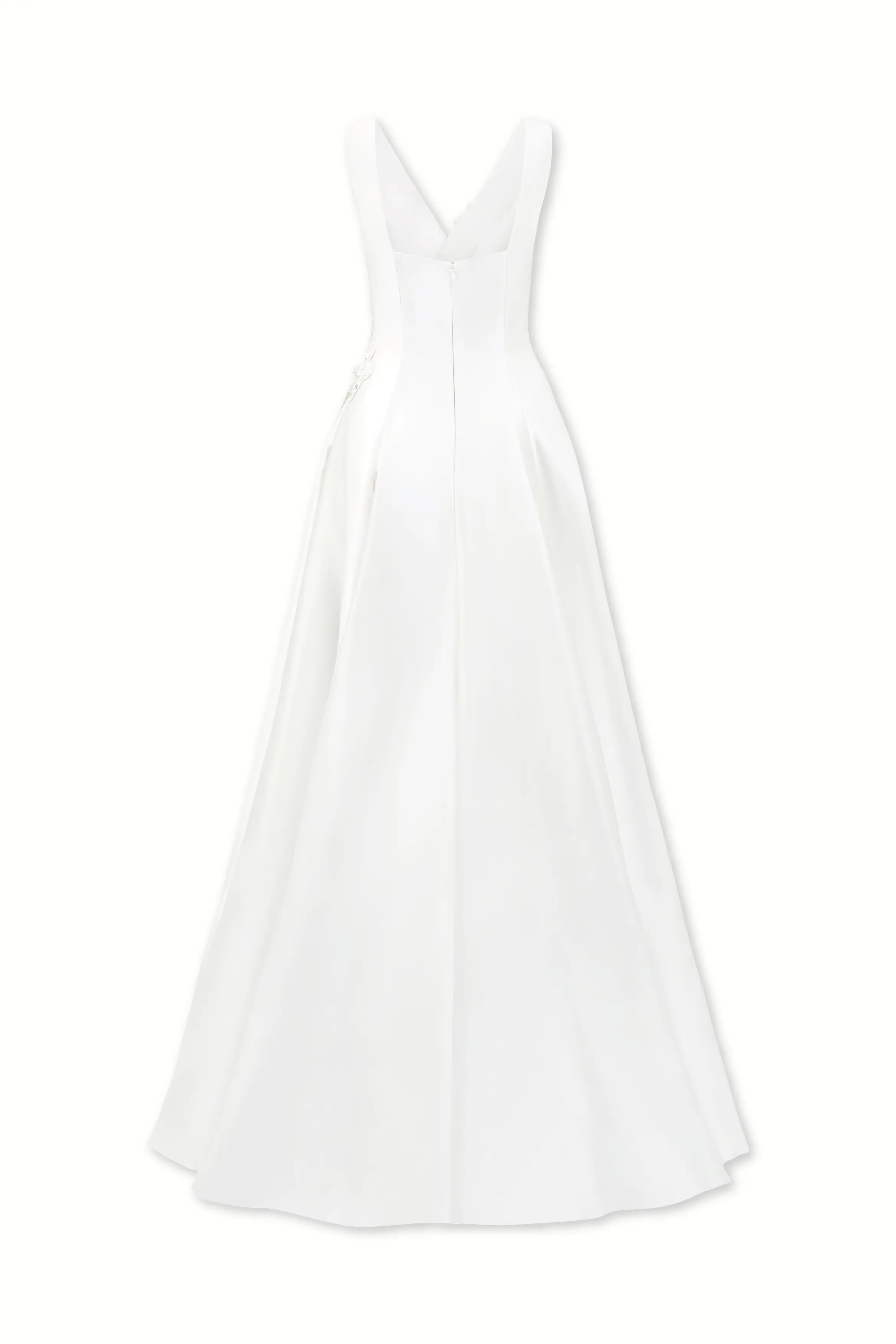 Strappy V-Neck Flared A-Line Dress