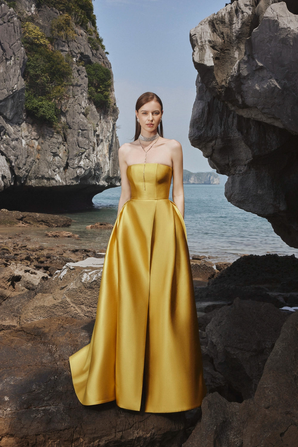 Strapless A-Line Full Dress