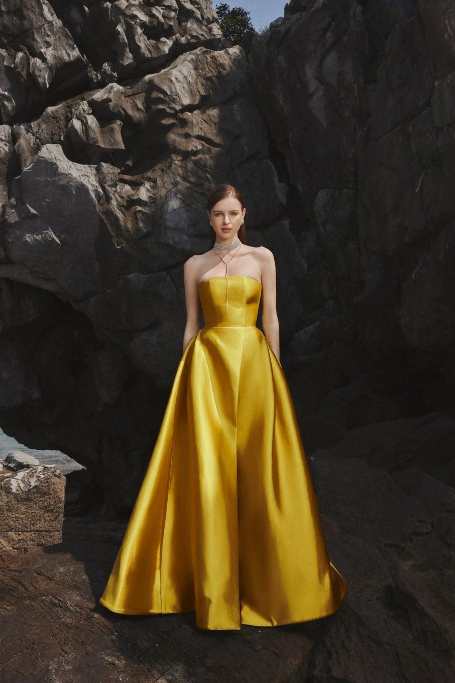 Strapless A-Line Full Dress