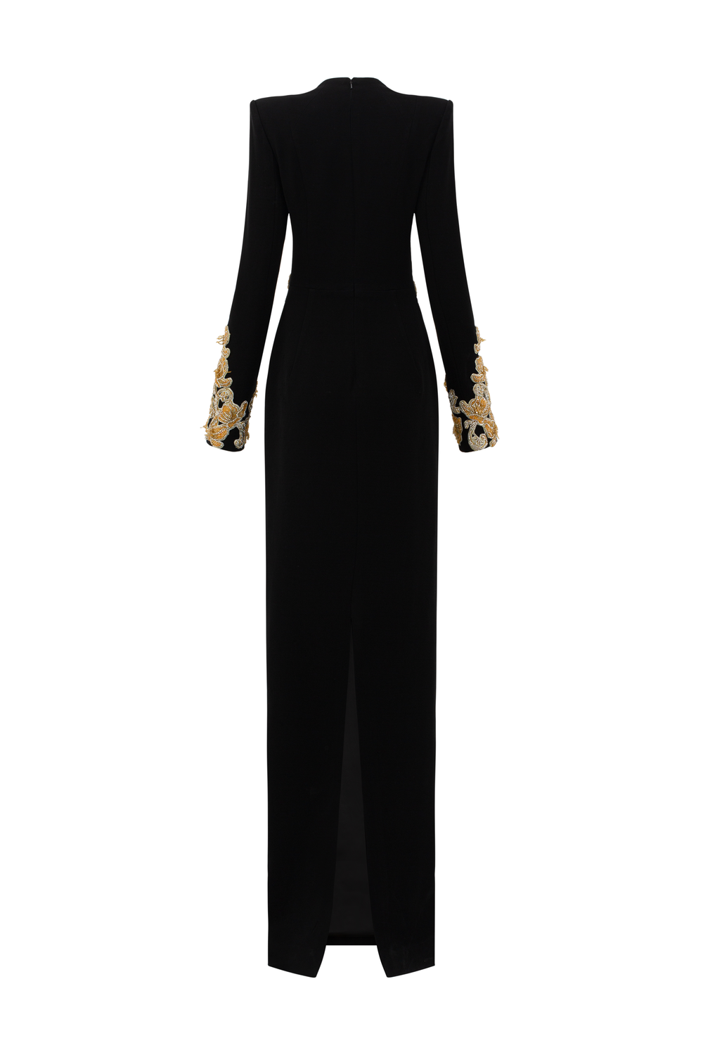 Symmetric 3D Pattern Embellished Straight Dress