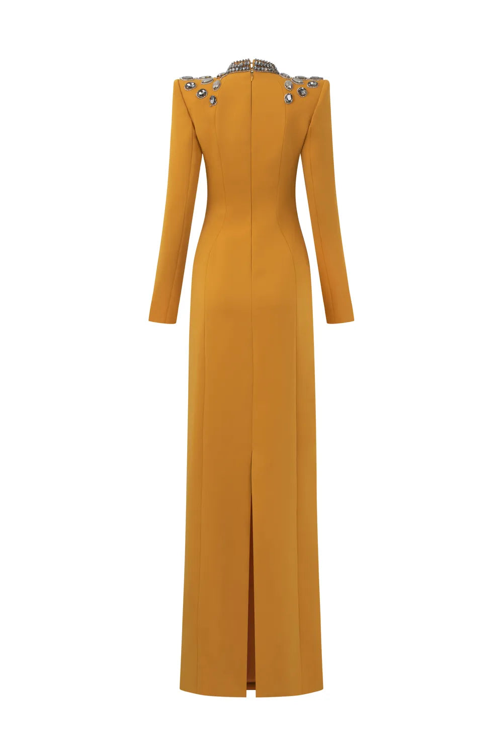 Choker Shoulder Stone Embellished Dress