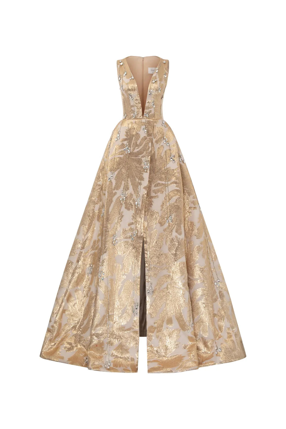 Sleeveless Deep V-Neck Dress