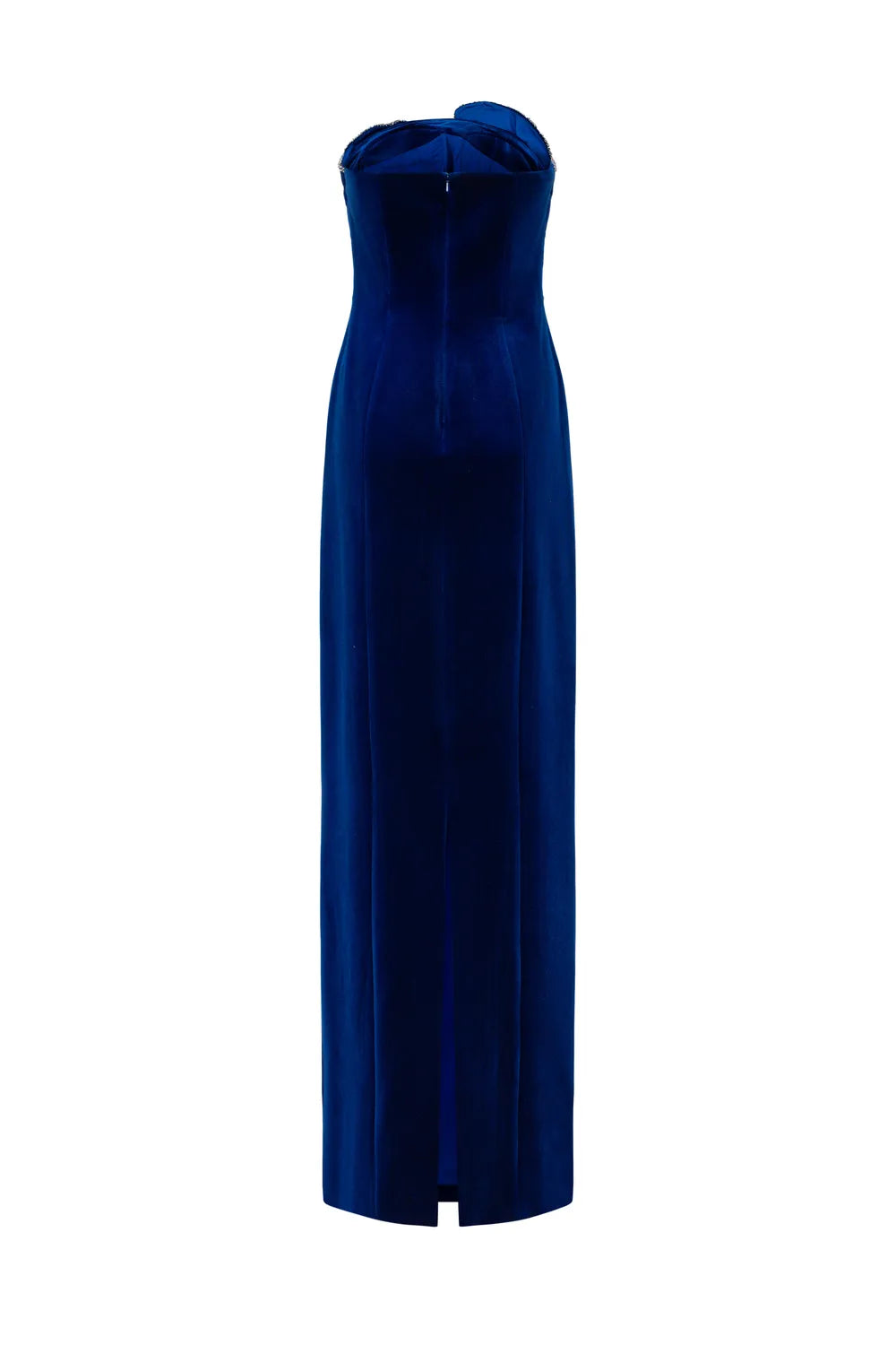 Strapless Back Slit Dress